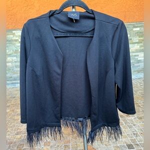 W5 Black feathers  Women's top